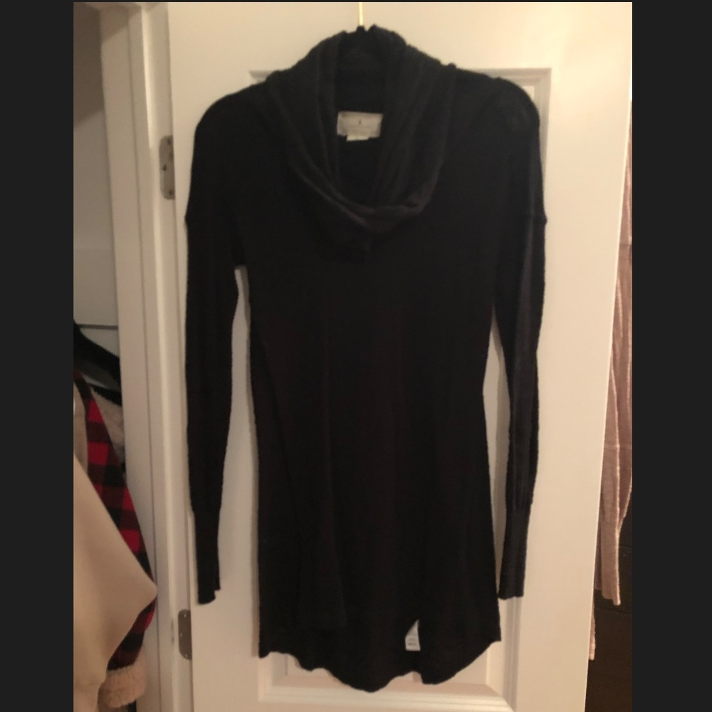 Black Cowl Neck Sweater